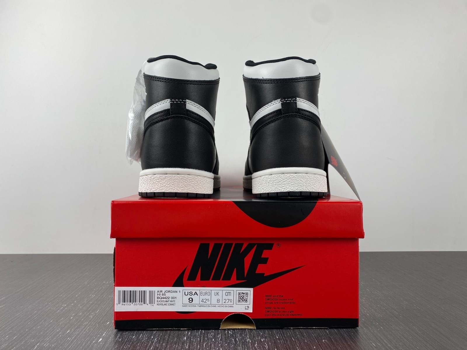 Air Jordan 1 Retro High 85 Black White BQ4422-001