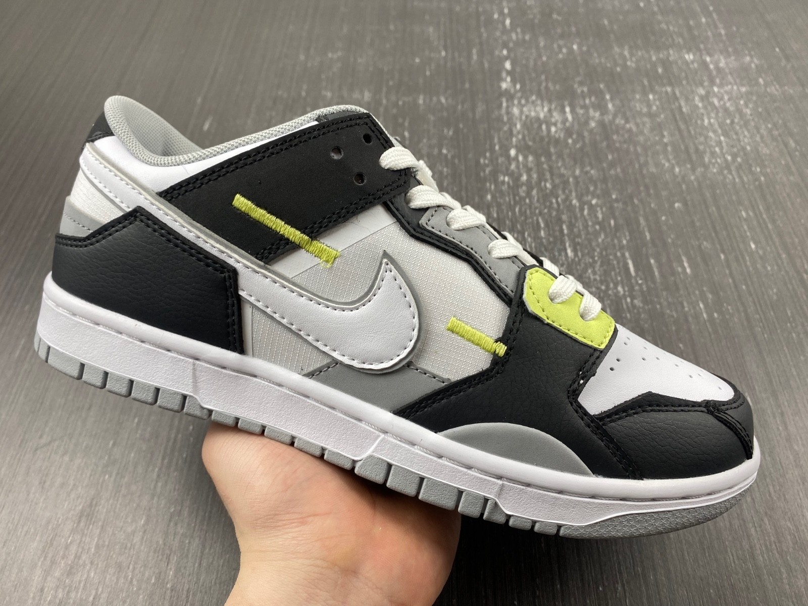 Nike Dunk Low Scrap Wolf Grey Light Lemon Twist DC9723-001