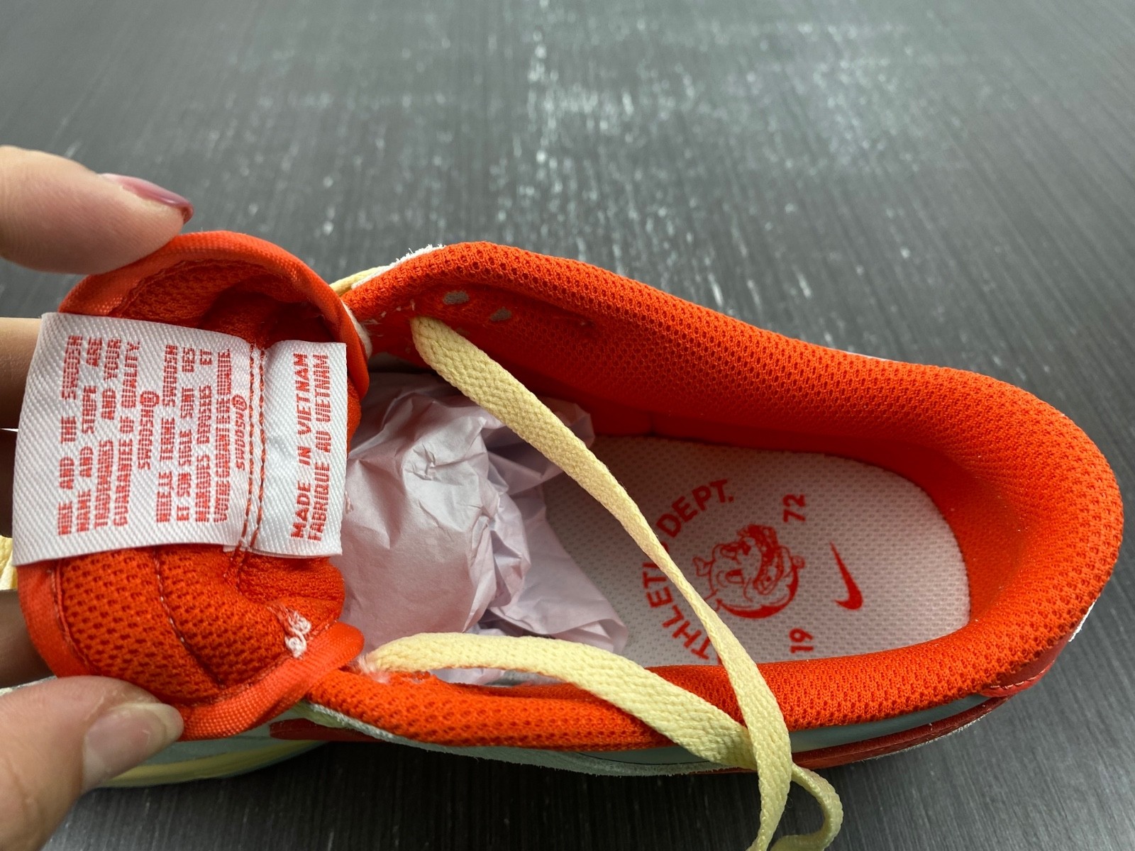 Nike Dunk Low "Grey/Red" Athletic Department FJ5429-133
