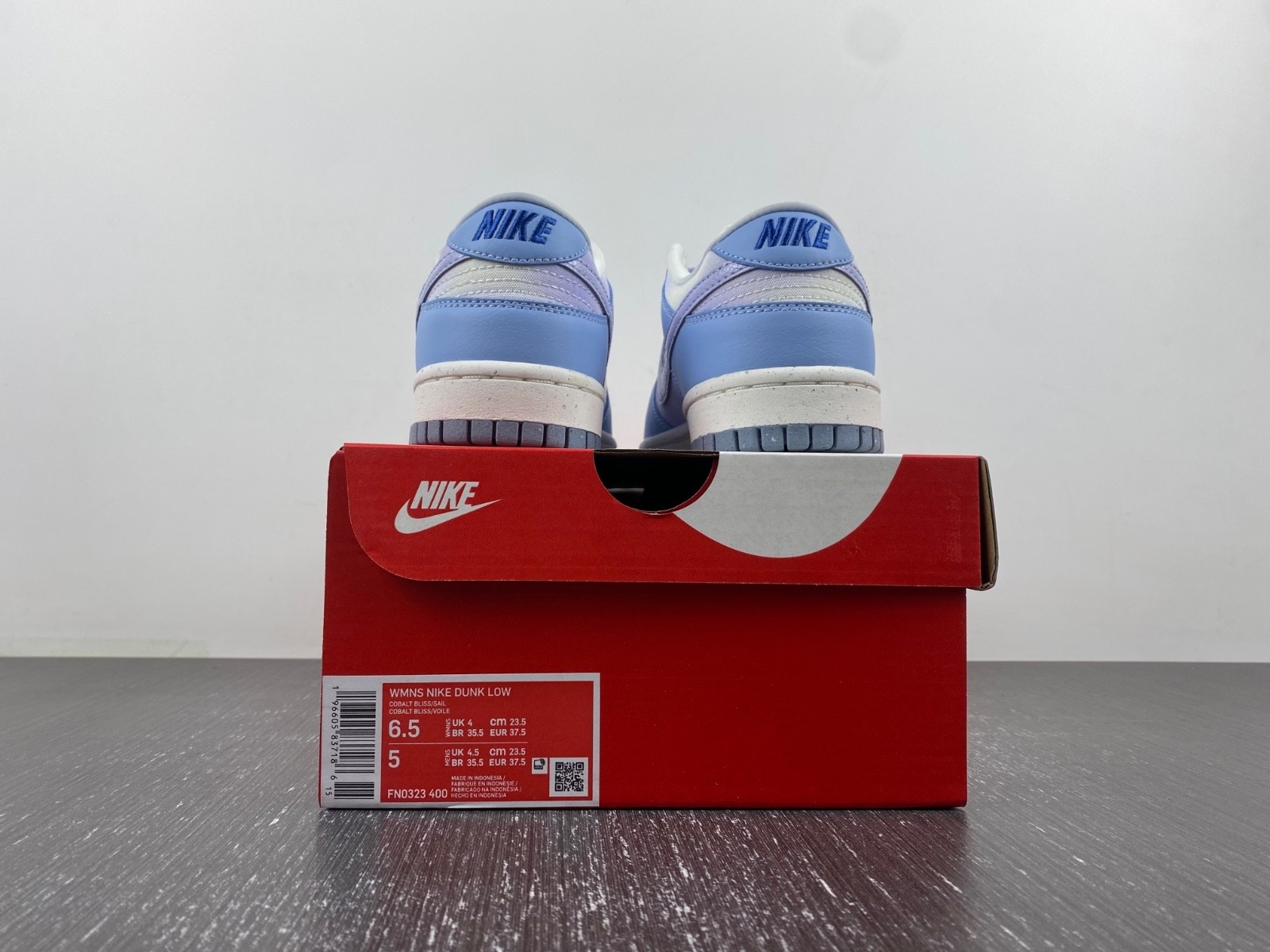 Nike Dunk Low Blue Canvas Womens | FN0323-400