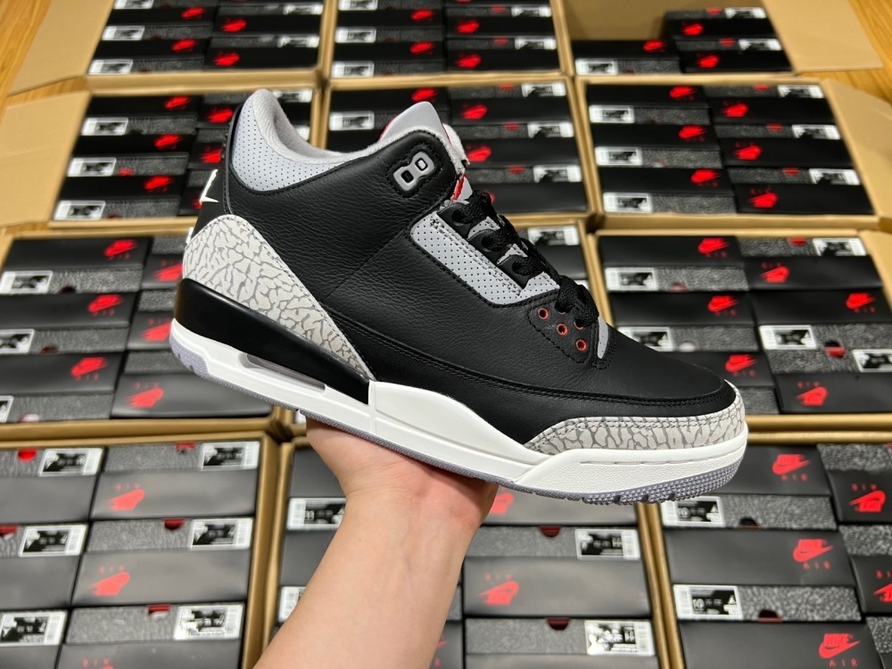 Air Jordan 3 Black Cement Reimagined 2024 DN3707-010