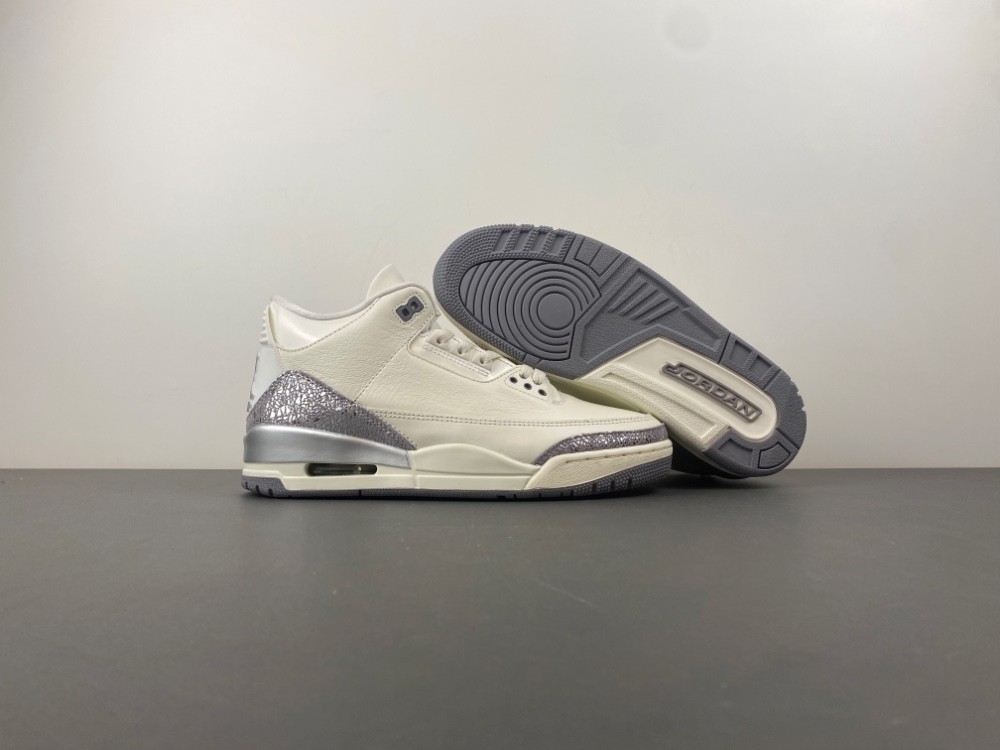 Air Jordan 3 Retro Sail Cement Grey (Women