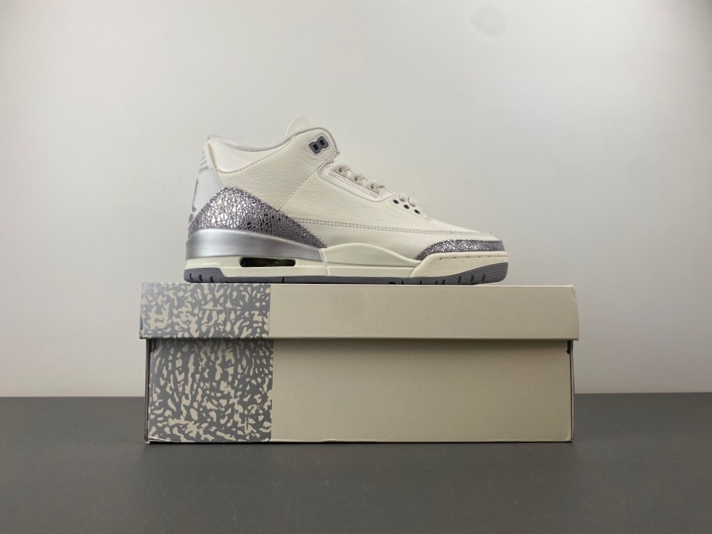Air Jordan 3 Retro Sail Cement Grey (Women