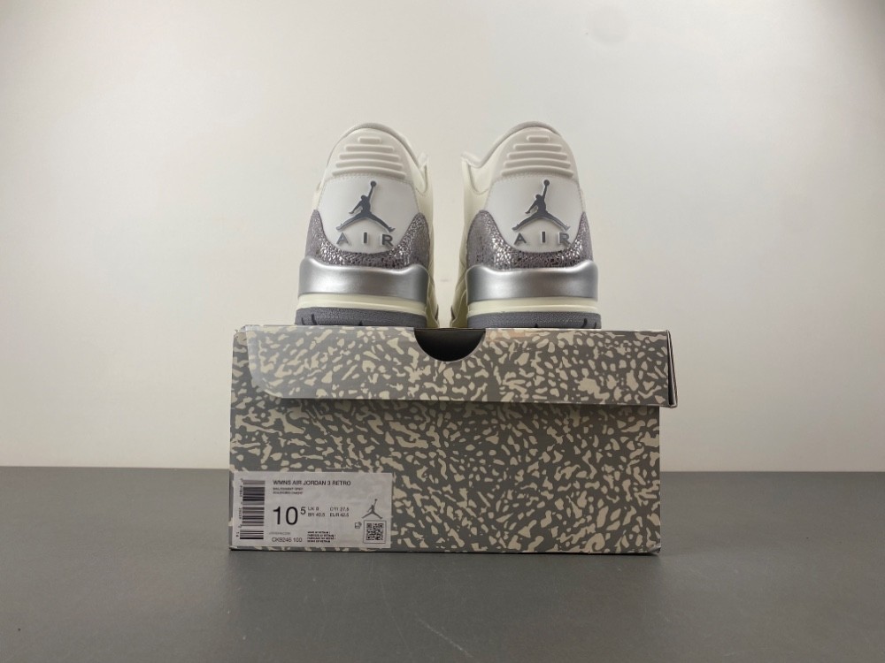 Air Jordan 3 Retro Sail Cement Grey (Women