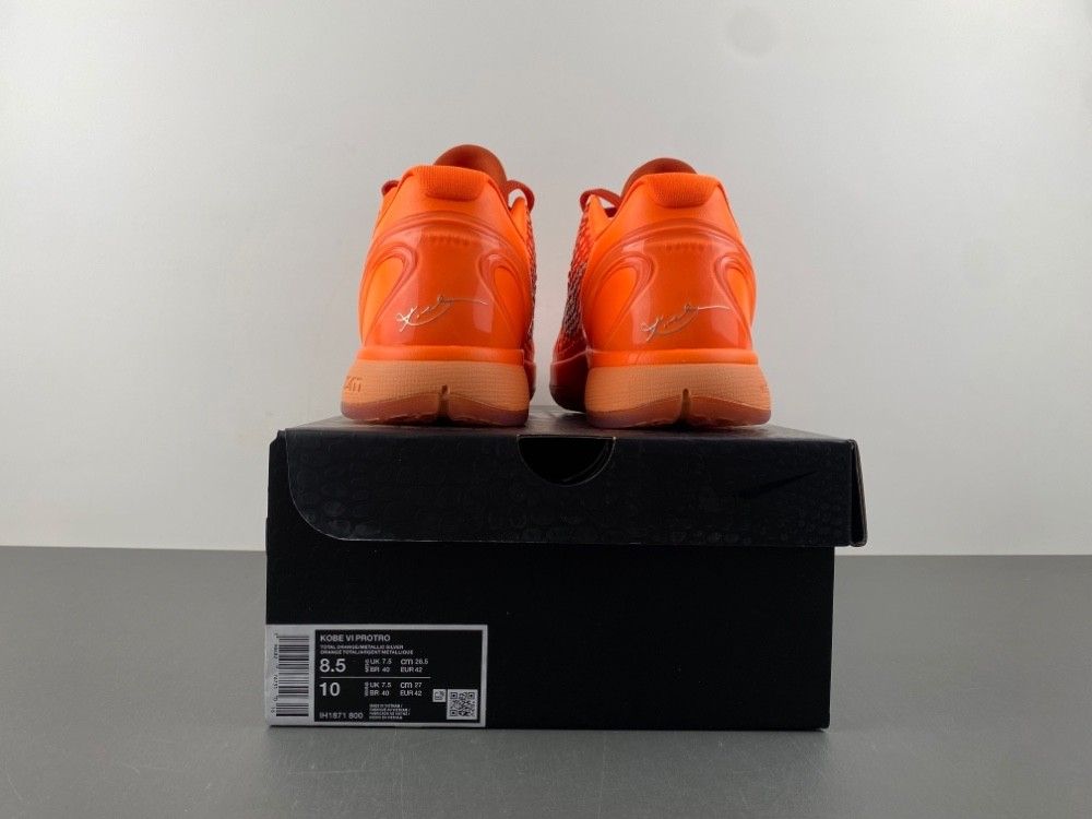 Nike Kobe 6 Protro "Total Orange" 2025 IH1871-800