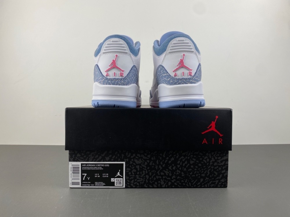 Air Jordan 3 Retro White Cobalt Bliss (GS) - HQ0784-101