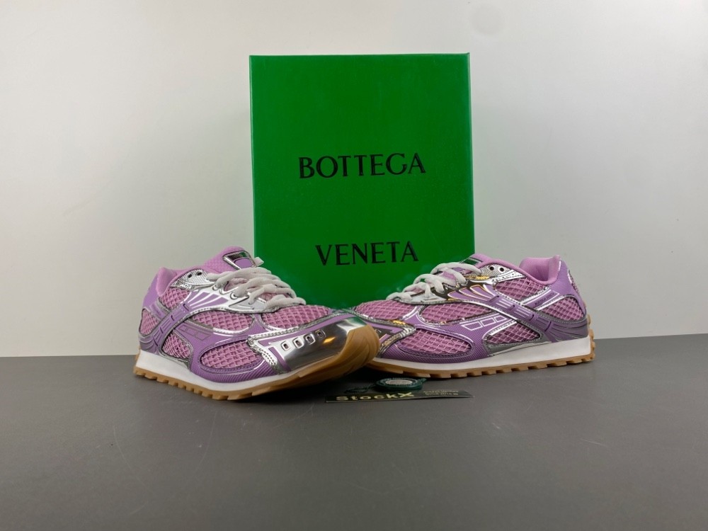 Bo*te*ga Ve*ne*ta Wmns Orbit Sneaker Gloss Silver 755915 V2X40 6151