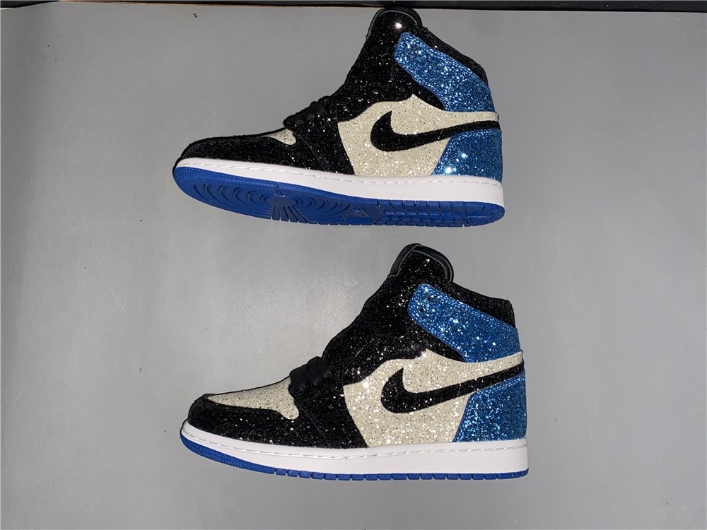 Fragment Design x Air Jordan 1 “Glitter” Shoes For Sale CK5566-400