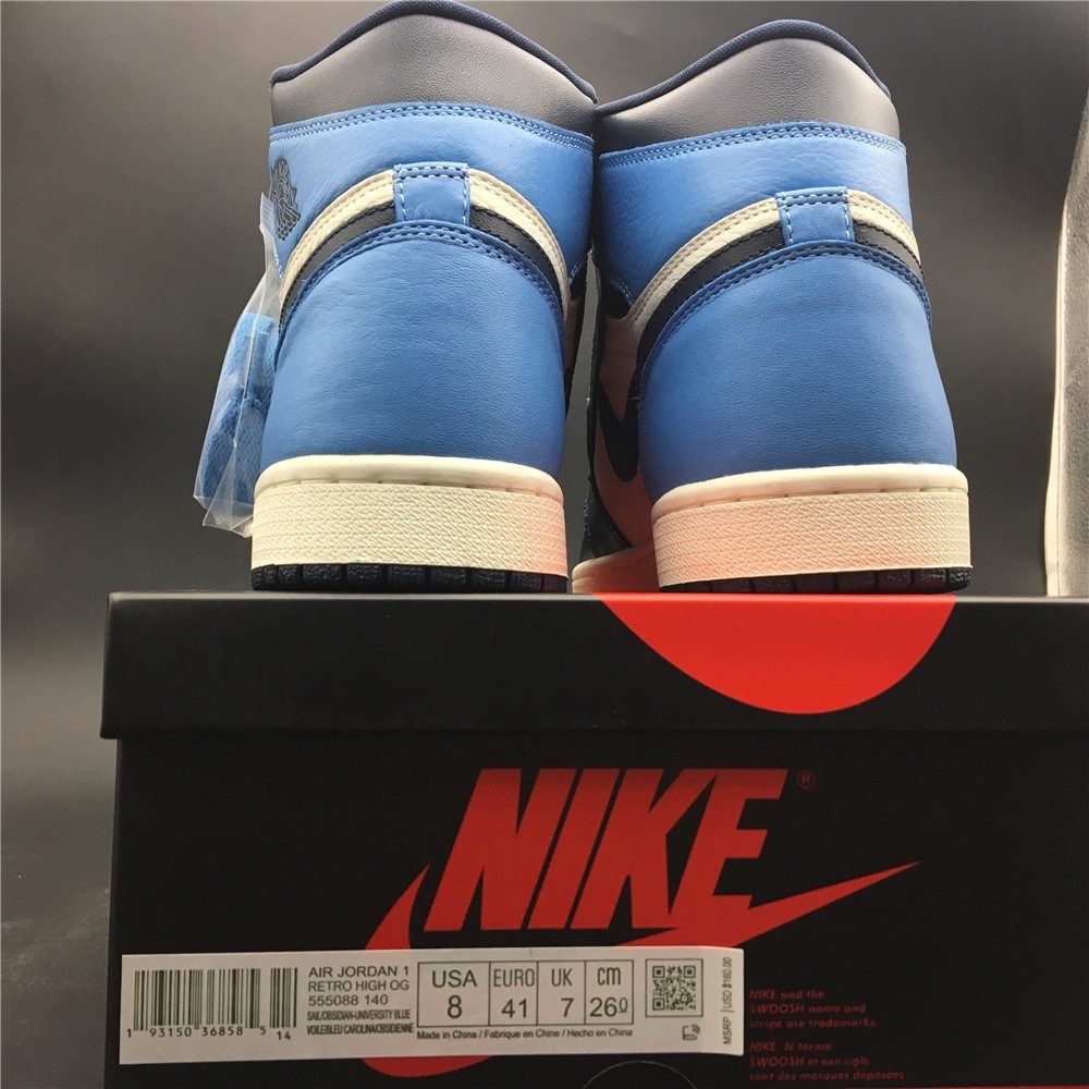 Air Jordan 1 Obsidian University Blue 555088-140