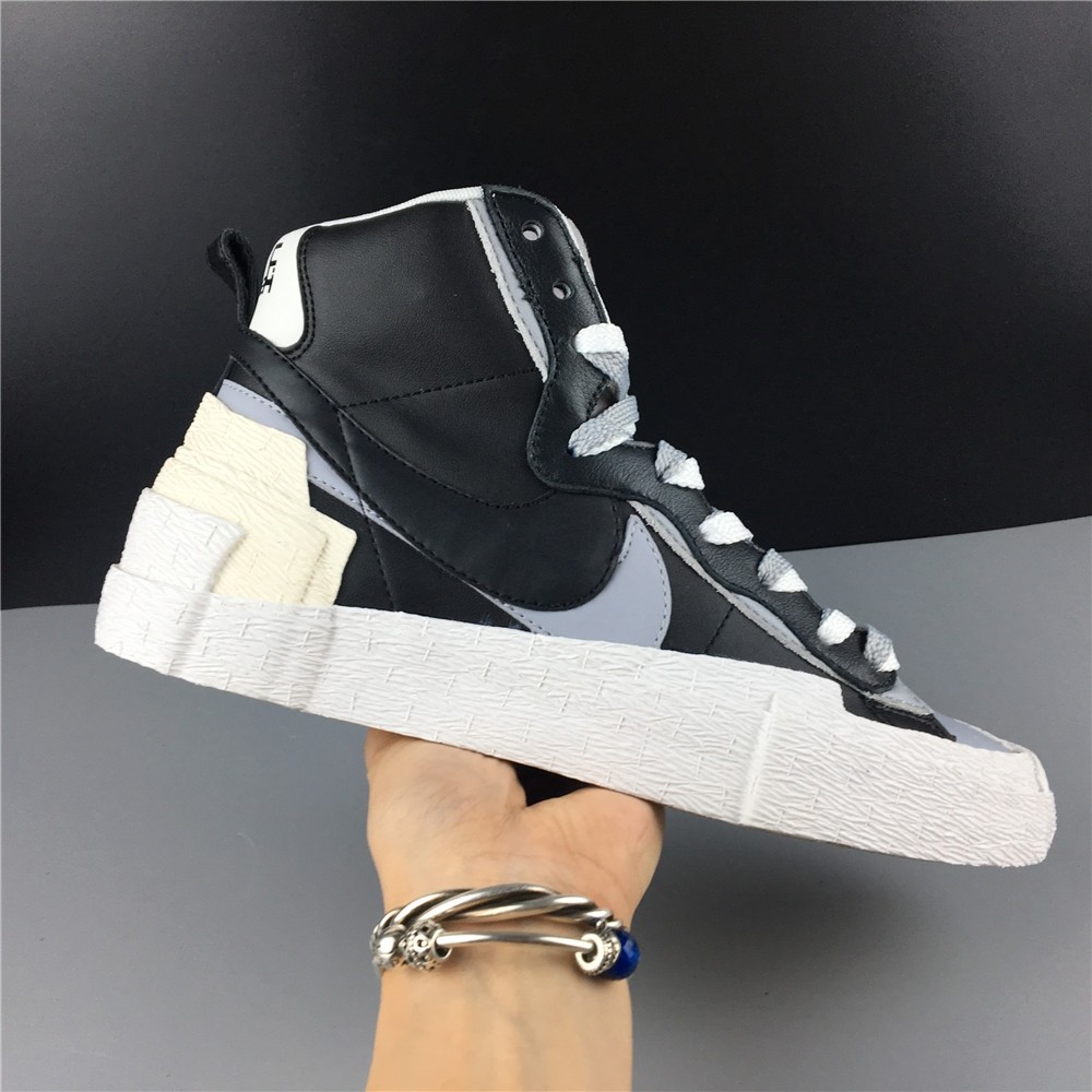 Sacai x Blazer Mid Black Grey BV0072-002