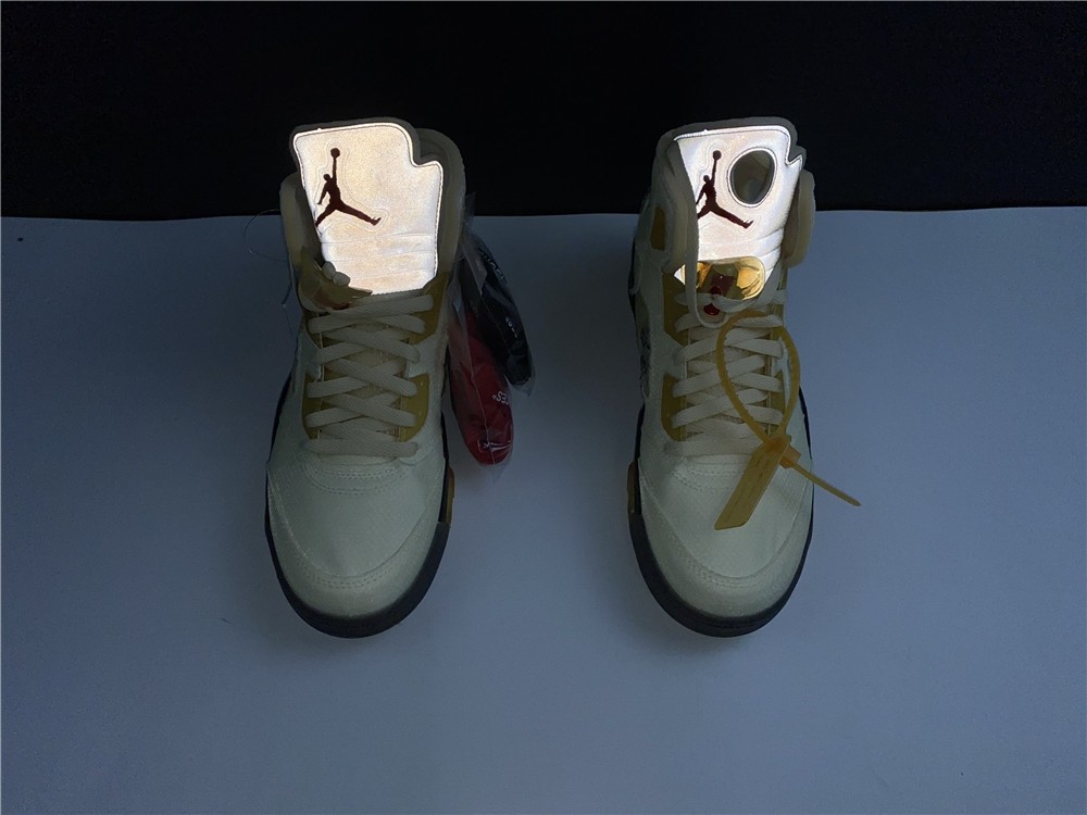 OFF-WHITE x Air Jordan 5 “Sail” DH8565-100