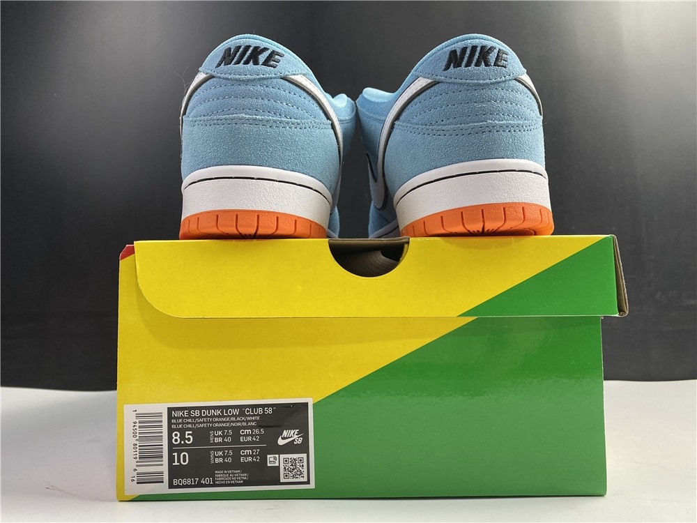Nike SB Dunk Low Pro Club 58 Gulf x WE CLUB 58 H BQ6817-401